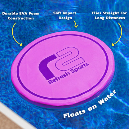 Soft Flying Disc for Kids - Best Girl Toys Age 4 & Up - Engaging Toy for 7 Year Old Girl Birthday Gifts - Summer Toys for Girls All Ages - Fun Sports Toy & Party Favors & Outdoor Toys Age 6-8