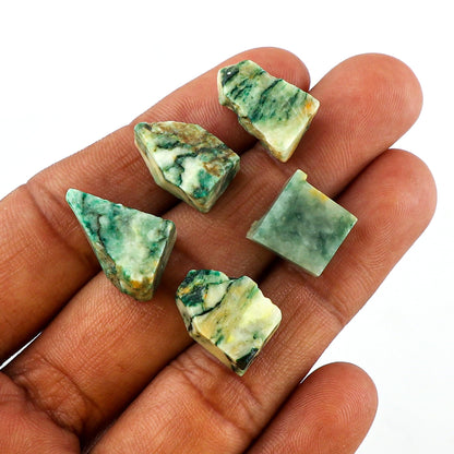 CRYSTALINES 5pcs Wholesale Natural Raw Dolomite Gemstone, Untreated Rough Stones, Bulk Loose Supplies-DIY Jewelry Making, Healing Crystals, Wire Wrapping, Gem Collection