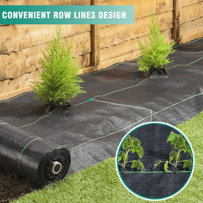 Snail 7ft x 100ft Weed Barrier Landscape Fabric Premium 5oz Pro Heavy Duty Ground Cover Anti-Weed Gardening Mat High Permeability Easy Setup Commercial Outdoor Weed Mat