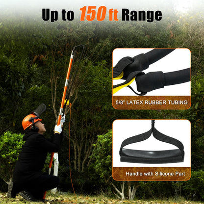 ZThrgran Arborist Slingshot Throw Line Rope Launcher, 150FT Throwing Height Portable Arborist Rope Launcher for Tree Work & Rope Placement
