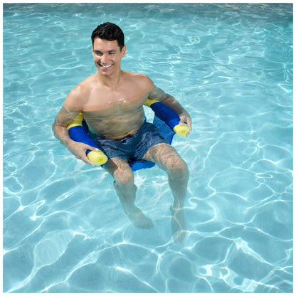 SwimWays Mesh Floating Pool Chair Noodle Slings (4 Pack), Swimming Pool Accessories & Water Toys, Pool Noodle Not Included