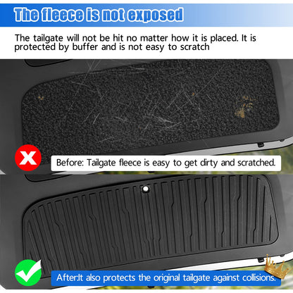 Trunk Tailgate Mat for Tesla Model Y 2021-2025, KUNIST Trunk Protector Mat [Durable TPE] All Weather Trunk Door Liners Model Y Accessories, Black (Not Fit 2025-2026 New Model Y Juniper)