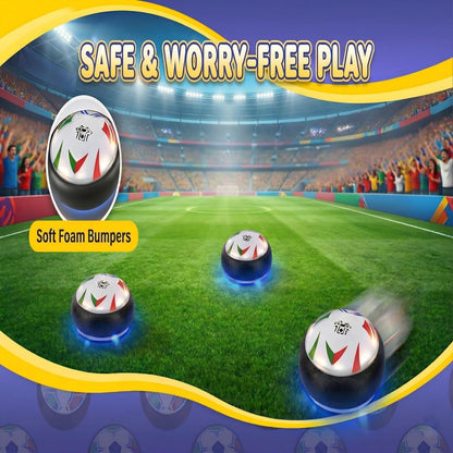 Minoskia Hover Soccer Ball for Kids, Air Floating Indoor Soccer Toys with LED Lights & Soft Foam Bumper, Birthday Gifts for Boys and Girls Ages 3-12