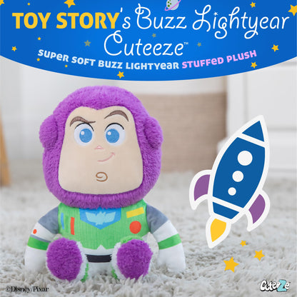 Kids Preferred Disney Pixar Toy Story Buzz Lightyear Toy Cuteeze Extra Soft Plush Stuffed Animal Toy for Baby and Toddler Boys and Girls 12 Inch Size