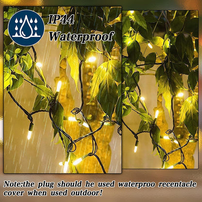 Slow Twinke Lights 75 LED Gentle Twinkling Christmas Lights, UL Certified Waterproof String Lights, 37 of 75 Lights Twinkle, 28 Feet, Connect Up to 3 Sets End to End, Indoor Outdoor Use