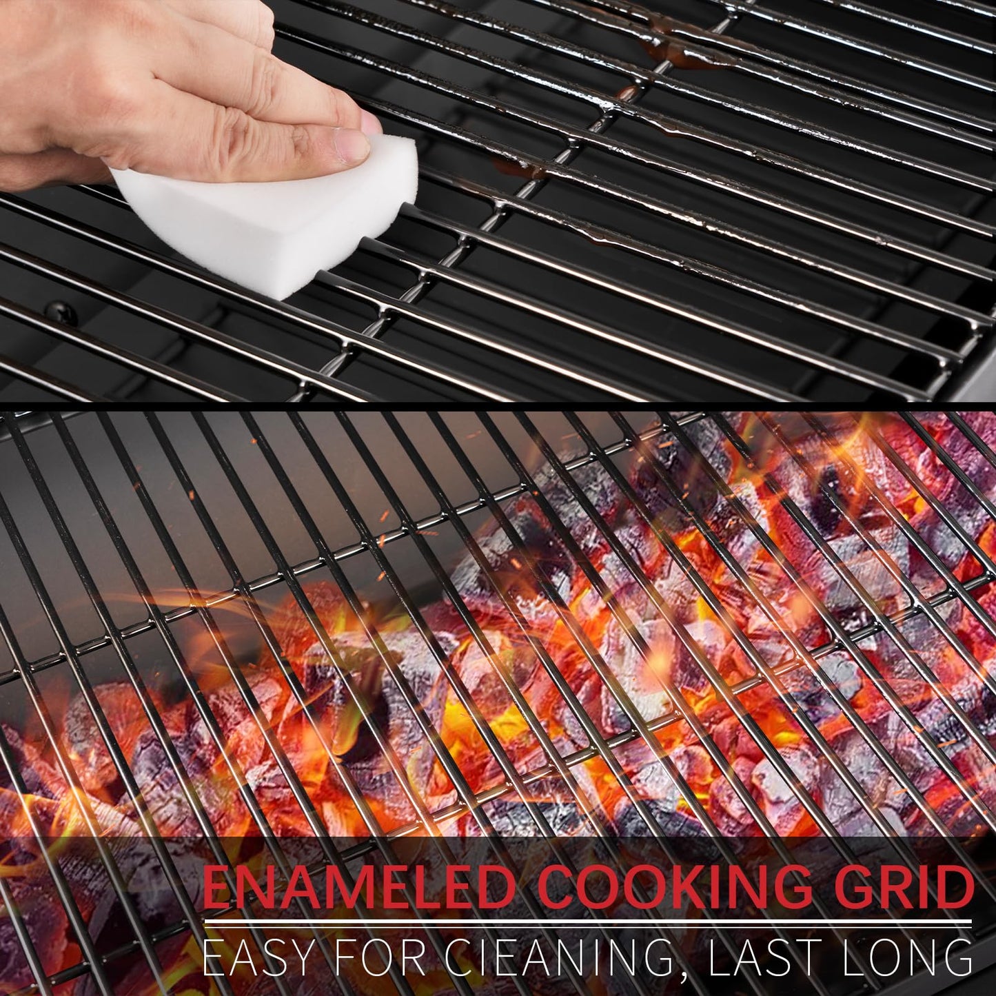 Kendane Barrel Charcoal Grill, Large Charcoal Grills with Side Shelf, Outdoor BBQ Grill,Perfect for Backyard Camping, Patio Parties, and Picnics