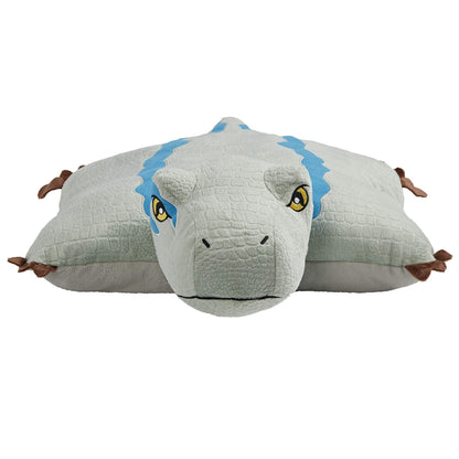 Pillow Pets 16” Blue Velociraptor Stuffed Animal, Jurassic World Dinosaur Plush Toy