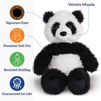 Vermont Teddy Bear 18 Inch Panda Stuffed Animal | Soft Panda Plushie | Cute Panda Plush Toy Gift | Perfect Easter Panda Bear Stuffed Animal | Cuddly Plush Toys for Kids and Adults