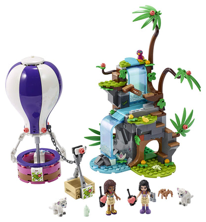 LEGO Friends Tiger Hot Air Balloon Jungle Rescue 41423 Friends Adventure Set Features a Toy Hot Air Balloon Friends Buildable Figures for Hours of Creative Fun (302 Pieces)