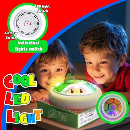 Glückpa Boys Toys Gifts, Hover Soccer Ball with LED Lights, Indoor Soccer Toys Games, Turtle Shell Toys for Kids Ages 3-12, Kids Boys Christmas Birthday Gifts, Air Floating Ball