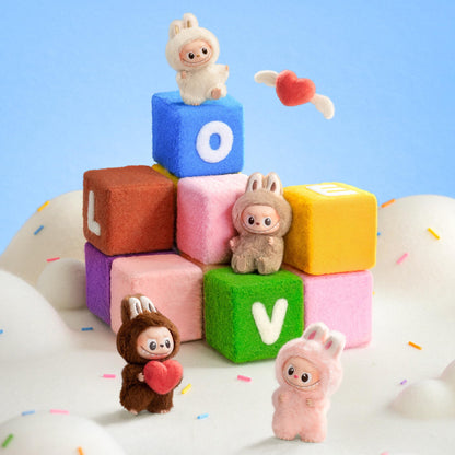 POP MART The Monster PIN for Love Series - Vinyl Plush Pendant Blind Box (A-M), Labubu Collectible Toys, Holiday Birthday Gifts for Girls and Boys, Whole Set