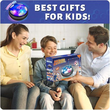 Hover Soccer Ball Set with 2 Goals, Indoor Toys for Boys Age 6-8, Kids Soccer Gift for Boys 8-12, Kid Sports Games Toys for 3 4 5 6 7 8 Year Old, Ideas Christmas Birthday Gifts for Kids Ages 4-8