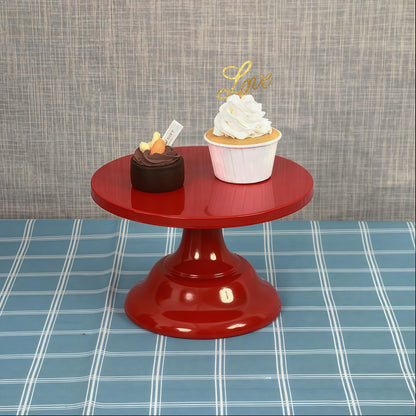 CBBZJY 3 Pcs Metal Cake Stand Set 8/10/12 inch Dessert Table Display Perfect for Baby Shower Wedding Birthday (Red)