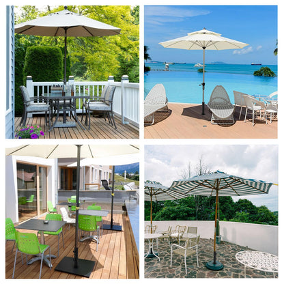 VANROUG Universal Granite Umbrella Stand Tube Outdoor, Stone Umbrella Tube Base, Table Umbrella Tube Bracket, DIY Metal Tube Umbrella Mount, Marble Flag Pole Stake Holder