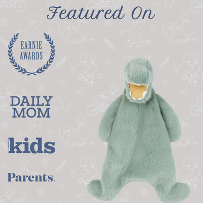 MON AMI Dino Plush Lovey for Babies – 15 Inches | Perfect Newborn Essential for Birthdays & Baby Showers | Soft Comfort Toy for Cuddles & Sensory Play
