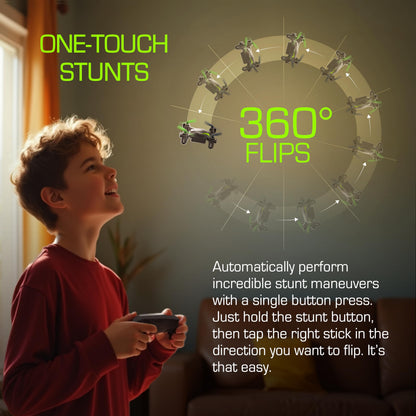 Sky Viper Dash Nano Performance RC Drone, Fast Safe Indoor Flying, Rechargeable Battery