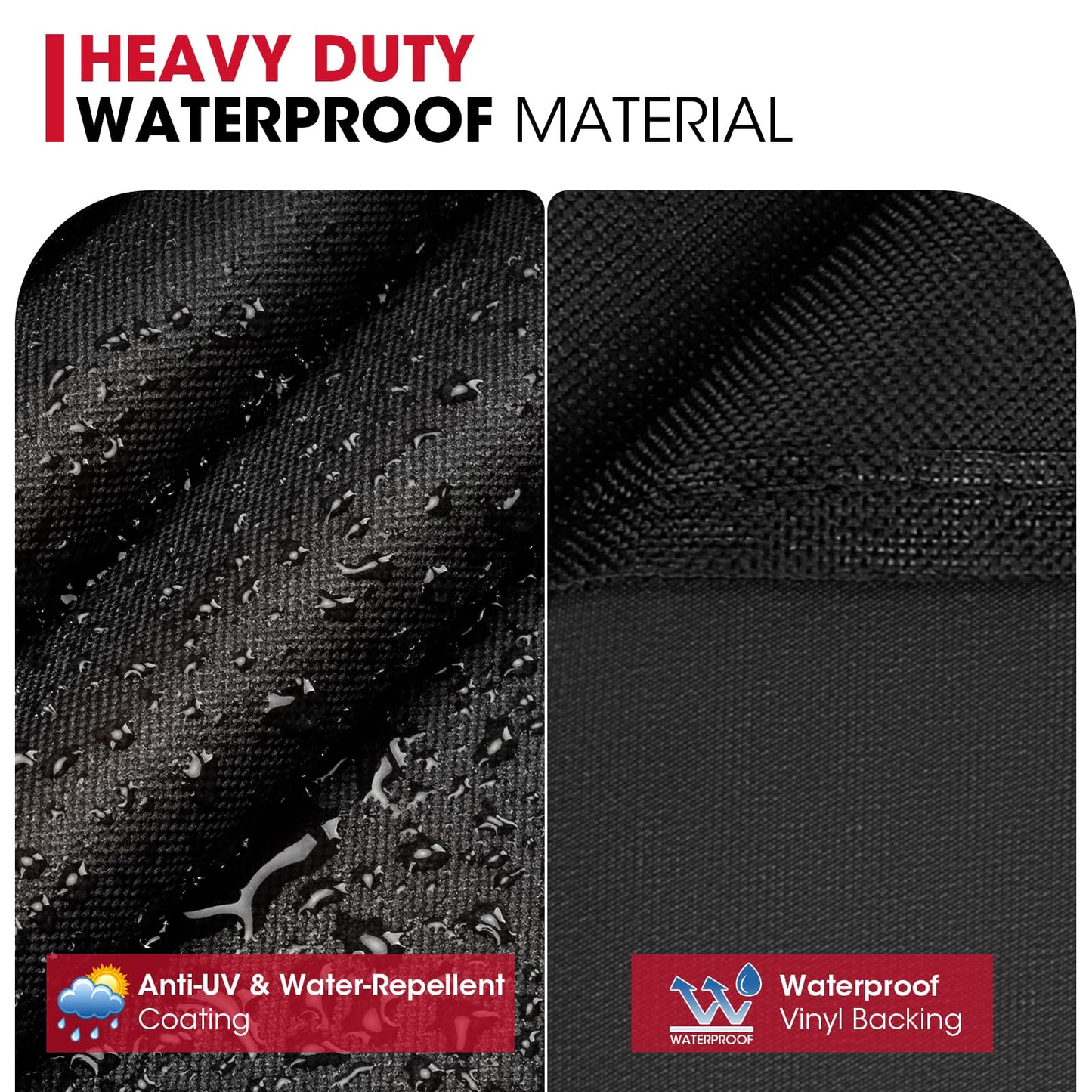 Unicook Offset Smoker Cover 60 Inch, Outdoor Heavy Duty Waterproof Charcoal BBQ Grill Cover, Fade Resistant, Compatible for Brinkmann, Char-Broil, Royal Gourmet and More, Black