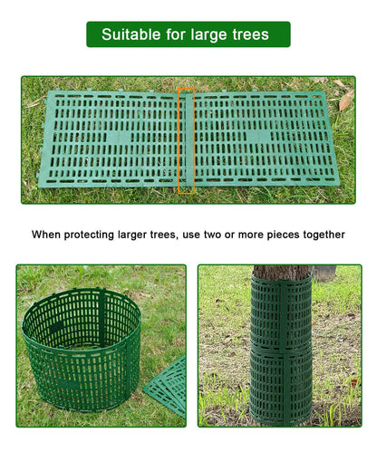 Tree Trunk Protector Guard - 6Pcs Splicable Bark Protectors, Breathable Wildlife Protection
