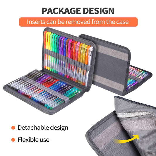 240 Pack Set 120 Colored Gel Pen with 120 Refills, Fine Tip Glitter Gel pens for Adults Artists Coloring Books Drawing Crafts Scrapbooks Bullet Journaling