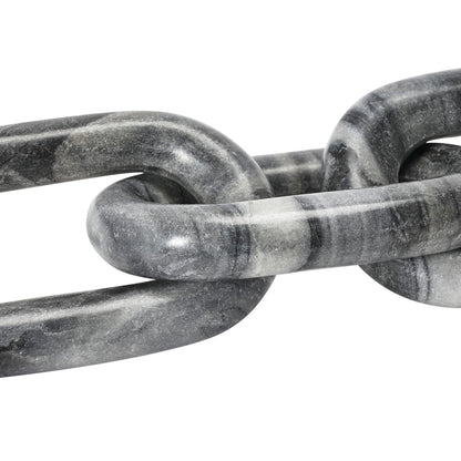 Bloomingville Decorative Marble Chain, Variegated Grey Tones