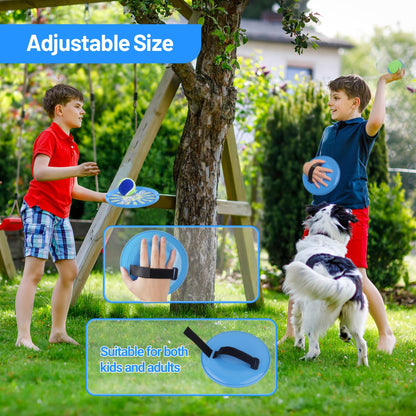ANNKIE Kids Toys Toss and Catch Ball Set Game with 4 Paddles 4 Balls,Beach Toy Pool Toy Outdoor Yard Game for Kids Ages 3-12,Toys for Toddlers Age 3-5, Gifts for 3 4 5 6 7 8 9 10+ Year Old Boys Girls
