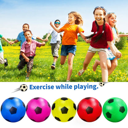 Ynanimery 12 Pack Mini Soccer Balls for Kids, 4'' Inflatable Mini Balls for Indoor Outdoor Games, Small Soccer Ball for Pool Beach Garden Sports Game Party Supplies