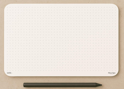 CLEVER SIGNS A5 Dot Grid Notepad – 2 Pack (5.8" x 8.3") – Medium Dotted Memo Desk Pads, Premium Paper with Cardboard Back Support – Mouse Pad Notepad, Ideal for Note-Taking, Planning, Sketching & Journaling