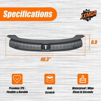 IXMAG Rear Bumper Guard compatible with 2025 2026 Tesla Model Y Juniper TPE Anti-Scratch Trunk Sill Protector Waterproof for Tesla Model Y Accessories