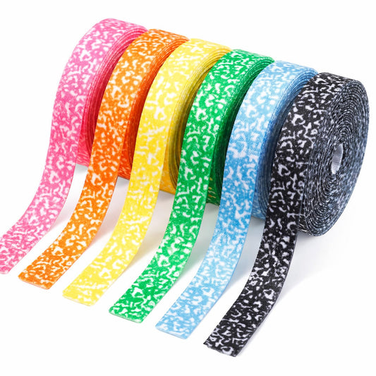 Gilprop 30 Yards Back to School Ribbon Set School Teacher Ribbon for Crafts - 6 Colors, 0.39 Inch/ 1 cm Width, Use for Gift Wrapping, Crafts, Hair Bows, and Party Decorations