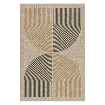 Lahome Enfys Rainbow Easy Jute Rug, 2x3 Entryway Rug Indoor Outdoor Front Door Mat, Farmhouse Neutral Non Slip Non Shedding Washable Kitchen Mats for Floor Foyer
