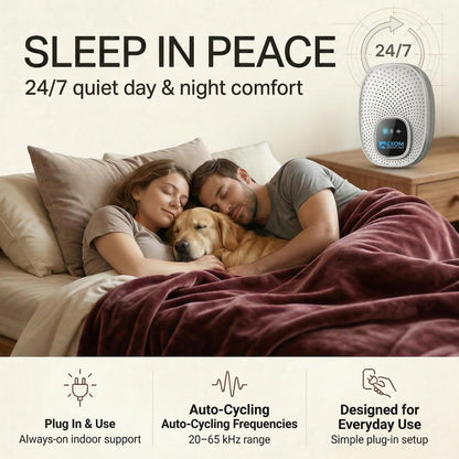 Exom Essentials GRX-25 Ultrasonic Pest Control 6-Pack: Indoor Plug-in Mice, Rodent, Squirrel, Insect Repellent & Roach, Ant, Spider,Bats, Bed Bug, Squirrel, Flea and Mouse Trap Alternative for Home