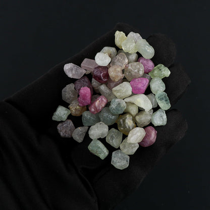CRYSTALIS (250 ct.) Natural Multi Sapphire Loose Gemstone Wholesale Bulk Rough Jewelry Making Supply, Chakra & Healing Raw Stones, Wire Wrapping, DIY, Gem Collection, (Size : 8-12mm)