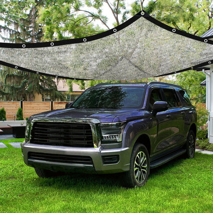 BXAEYIPOR Shade Cloth-80% Aluminum Sunblock Neting,Durable Mesh Tarp with Grommets,Shade Cloth for Garden,Car, Outdoor Pergola,Greenhouse,Chicken Coop and Dog Kennel(Silver)
