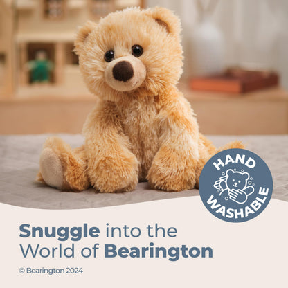 Bearington Lil’ Kipper Classic Teddy Bear Stuffed Animal Plush Toy - 11.5" Soft Brown Plush with Cute Nose and Floppy Body - Huggable Teddy Bear Gift for Kids, Babies, Boyfriend, and Collectors