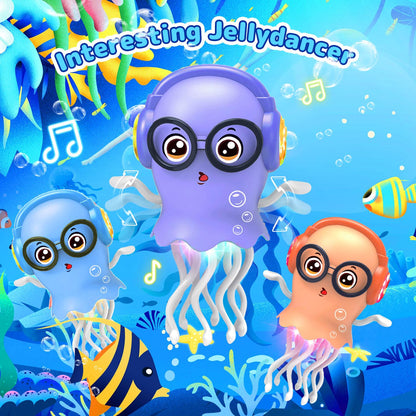 Zonopy Baby Toy Jellydancer, Crawling Jellydancer Tummy Time Toy Kids Fidget Toy for Girls 3-6 Boys 6-12,Magic Dancing Loud Music Crawling Toys for 3 4 5 6 7 8 Year Old Children Birthday Gifts