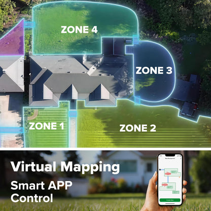 Greenworks C30Z Wire-Free Robotic Lawn Mower, up to 3/4 Acre, RTKVision Navigation, 24-Degree Slope Climbing, Smart Obstacle Avoidance, App Control with Electric Height Adjustment