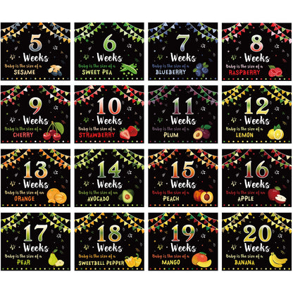 Blulu Pregnancy Sign 5 to 40 Weeks Weekly Belly Bump Tracker Baby You'll Be Weekly Pregnancy Update Photo Props Sign Gift for Mom