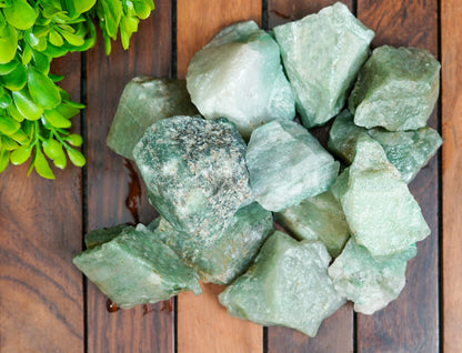 Crocon 1/4 LB Green Jade Rough Bulk Natural Stone Raw Gemstone Tumbling Cabbing Polishing Mining Chakra Balancing Reiki & Crystal Healing Good Luck Home Decor Gifts