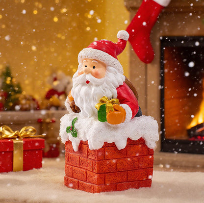 Christmas Santa Claus Decoration for Home, 6.7in Holiday Figurine,Christmas Gift For Mom，GrandMom，Friends