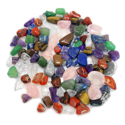 Mina Heal Chakra Stones Collection, Tumbled and Well Polished Healing Crystals/Gemstones (160 g (0.35 lb) Chakra Stones Size 15-25mm)