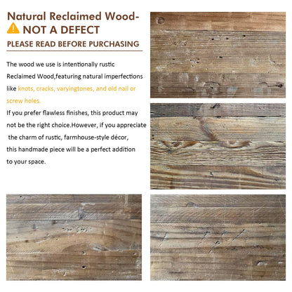 HOKYHOKY Reclaimed Solid Wood Bench, 43.3" Farmhouse Entryway Bench for Hallway, Kitchen, Dining, Bedroom, Narrow Indoor Bench with Rustic Charm