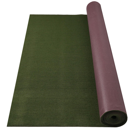 Grefinity Marine Carpet,6 FT x 14 FT Olive Green Indoor Outdoor Carpet 0.2" Thick with Water-Proof TPE Backing, Non-Slide for Home, Patio, Porch, Deck