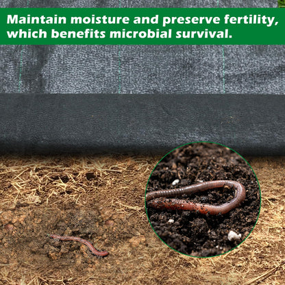 WAENLIR 5.8oz 3FT x 100FT Heavy Duty Landscape Fabric Weed Barrier Premium Woven Ground Cover Roll, UV Resistant&Tear-Proof, Ideal for Garden Beds, Walkways, Patios, Greenhouses, Outdoor Landscaping