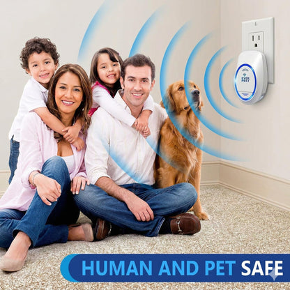 Ultrasonic Pest Control Repeller (2-Pack) Plug in Flea Rat Roach Mosquito Cockroaches Rodent Spider Scorpion Fruit Fly Insect Indoor Plug Getter Robo Caminho 1