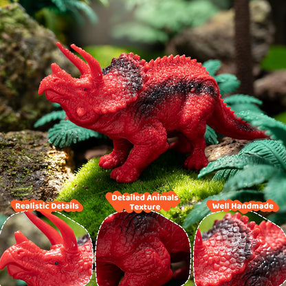 BURIESUR 28 PCS Dinosaur Toys for Kids 3-5 with Storage Case,Realistic Dinosaurs Toy Set,Dinosaur Figures for Kid,Birthday Gift for Boys and Girls,Dinosaur Party Favors