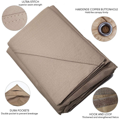 Ontheway Winds Replacement Canopy for Target Madaga Gazebo (Beige)