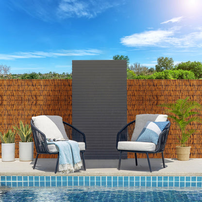 KOIUEYW Reed Fencing Rolls, Decorative Bamboo Fencing 4ft High Roll Reed Screen, Bamboo Curtains for Balcony Patio Garden Backyard Outdoor (Light Russet)