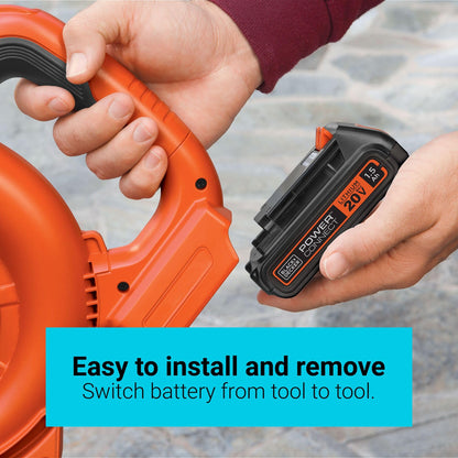 BLACK+DECKER 20V MAX POWERCONNECT 1.5 Ah Lithium Ion Battery, 2 Pack, Cordless Tool Battery Packs, Charger Sold Separately (LBXR20-OPE2)