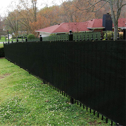 Sunnyglade 6 feet x 50 feet Privacy Screen Fence Heavy Duty Fencing Mesh Shade Net Cover for Wall Garden Yard Backyard (Black, 6 ft X 50 ft)