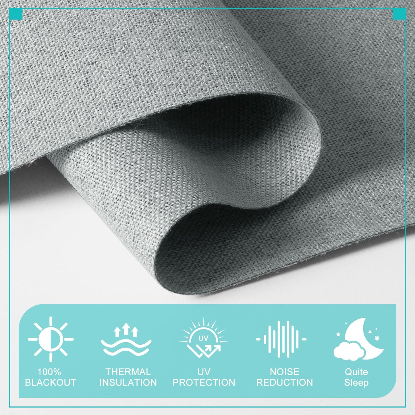 BERISSA No Drill Cordless Roman Shades for Window, Blackout Roman Blinds Room Darkening Pull Down Blinds Easy Install Linen Roman Window Shades for Door,Windows,Bedroom,Custom Size, Light Gray